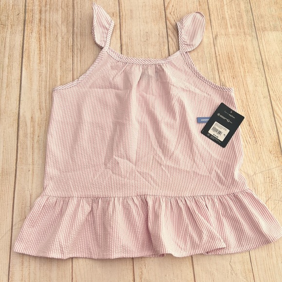 Magellan Sportswear Other - Magellan Girls Tank Top Size XL Pink Stripe Fish Gear Moisture Wicking Classic